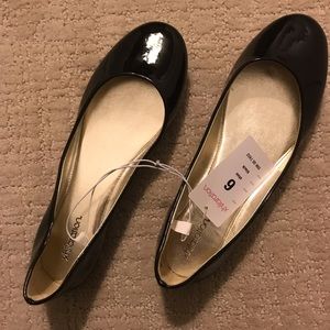 Target xhiliration black patent leather flats. NWT